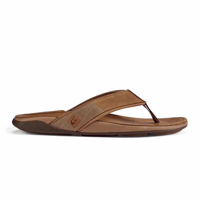 Sandalias Olukai Tuahine - Chanclas Hombre Cafes 20283-450